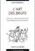 Cover of: L'art des bruits