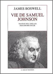 Cover of: Vie de samuel johnson by James Boswell