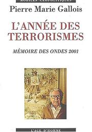 Cover of: Annee des terrorismes
