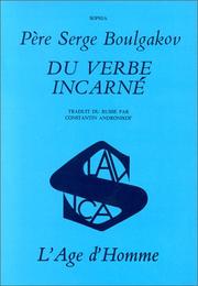 Cover of: Du verbe incarné