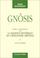 Cover of: Gnôsis 