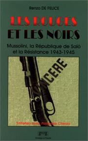 Cover of: Les rouges et les noirs by Renzo De Felice, Renzo De Felice