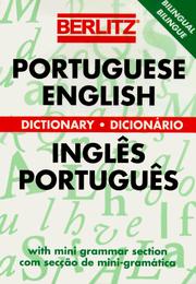 Cover of: Berlitz Portuguese-English Dictionary (Berlitz Bilingual Dictionaries)