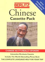 Cover of: Berlitz Chinese by Cassette Pack, Berlitz Publishing Company, Cassette Pack, Berlitz Publishing Company