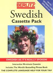 Cover of: Berlitz Swedish: Swedish As It's Really Spoken (Berlitz Cassette Pack)