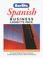 Cover of: Berlitz Spanish Business Cassette Pack