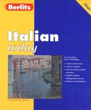 Cover of: Berlitz Italian Today (Berlitz Today)