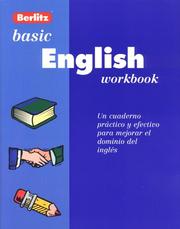Cover of: Berlitz Basic English Workbook (Workbook Series , Level 1)
