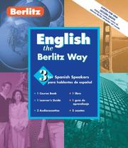 Cover of: Berlitz English the Berlitz Way for Spanish Speakers: Level 3