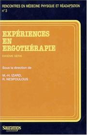 Cover of: Expériences en ergothérapie: Dixième série
