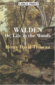 Cover of: Walden, or, Life in the woods by Henry David Thoreau