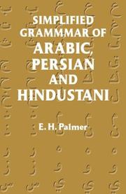 Cover of: Simplified grammar of Arabic, Persian, and Hindustani