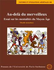 Cover of: Au-delà du merveilleux  by Claude Lecouteux
