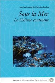 Cover of: Sous la mer : Le sixième continent