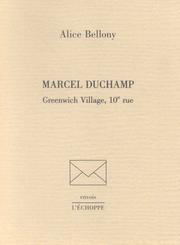 Cover of: Marcel Duchamp  by Alice Bellony