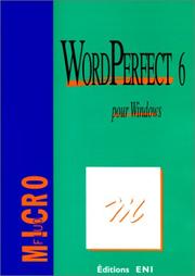 Cover of: WordPerfect 6 pour Windows