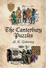 The Canterbury puzzles by Henry Ernest Dudeney