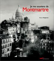 Cover of: Je me souviens de Montmartre