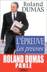 Cover of: L'Epreuve et les Preuves