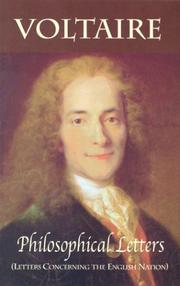 Cover of: Philosophical letters by Voltaire