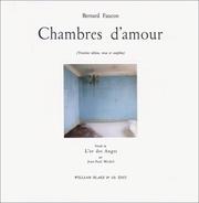 Cover of: Chambres d'amour, 3 éditions revue et complétée