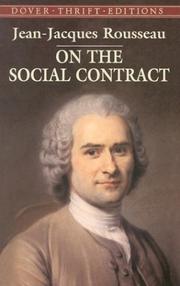 Cover of: On the social contract by Jean-Jacques Rousseau
