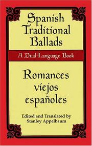 Cover of: Spanish traditional ballads = by edited and translated by Stanley Appelbaum.
