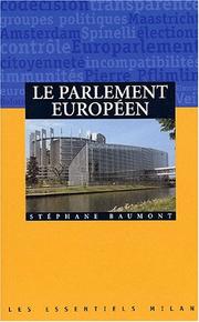 Cover of: Le Parlement européen by Stéphane Baumont