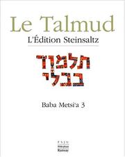 Cover of: Baba metsi a 3, Talmud, vol XIV by Adin Steinsaltz