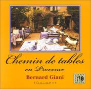 Cover of: Chemin de tables en Provence