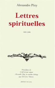 Cover of: Lettres spirituelles (1683-1686)