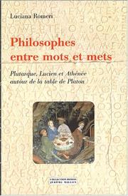 Cover of: Philosophes entre mots et mets by Luciana Romeri