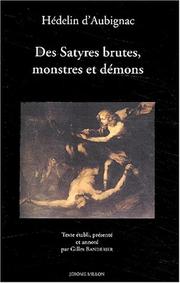 Des satyres, brutes, monstres et démons by François Hédelin Aubignac