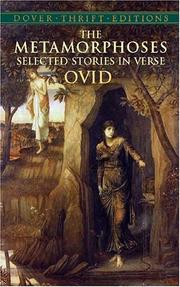 Cover of: The metamorphoses by Ovid