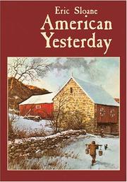 Cover of: American yesterday by Eric Sloane