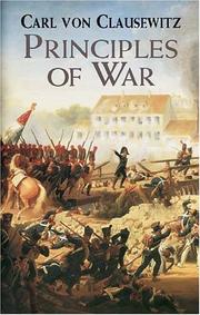 Cover of: Principles of war by Carl von Clausewitz