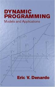 Cover of: Dynamic Programming: Models and Applications