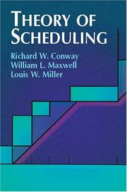 Cover of Theory of scheduling