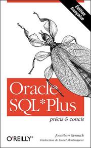 Cover of: Oracle SQL*Plus by Jonathan Gennick, Lionel Montmayeur
