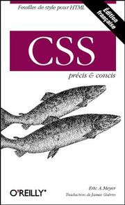 Cover of: CSS by Eric A. Meyer, James Guérin