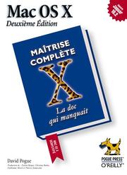 Cover of: Mac OS X Maîtrise complète by David Pogue