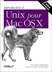 Cover of: Introduction à Unix pour Mac OS X by Dave Taylor, Brian Jepson