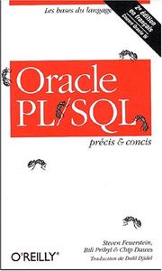 Cover of: Oracle PL/SQL: Précis et Concis