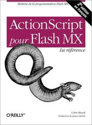 Cover of: ActionScript pour Flash MX  by Colin Moock, Colin Moock