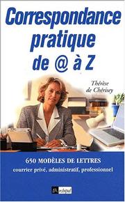 Cover of: Correspondance pratique de @ à z