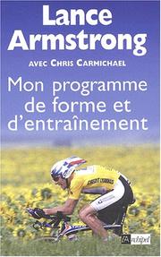 Cover of: Mon programme de forme et d'entrainement