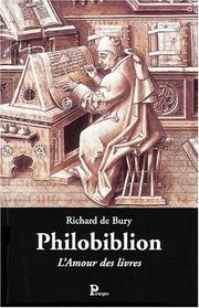 Cover of: Le Philobilbion by Richard de Bury