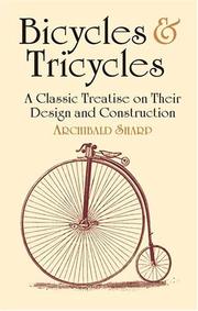 Cover of: Bicycles & Tricycles by Archibald Sharp