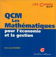 Cover of: Les mathématiques pour l'économie et la gestion: QCM