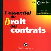Cover of: L'essentiel du droit des contrats